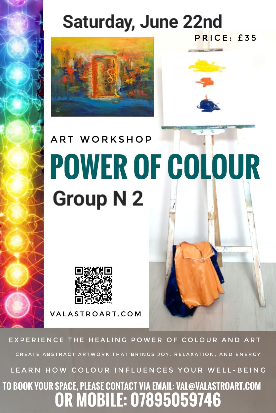 Art Workshop: The Power of Colour. Burton-on-Trent. Group N2.